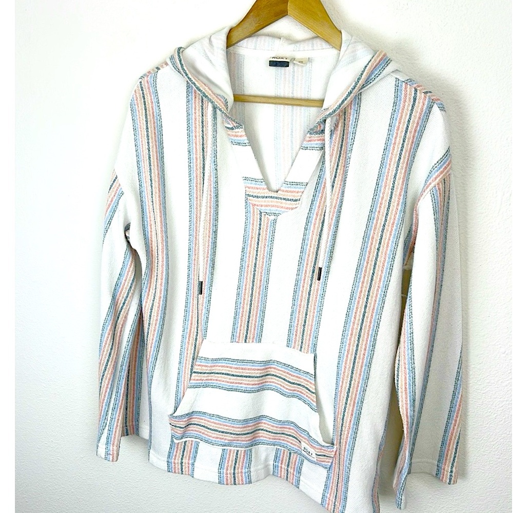 Roxy Call of the Ocean Baja poncho hoodie Small